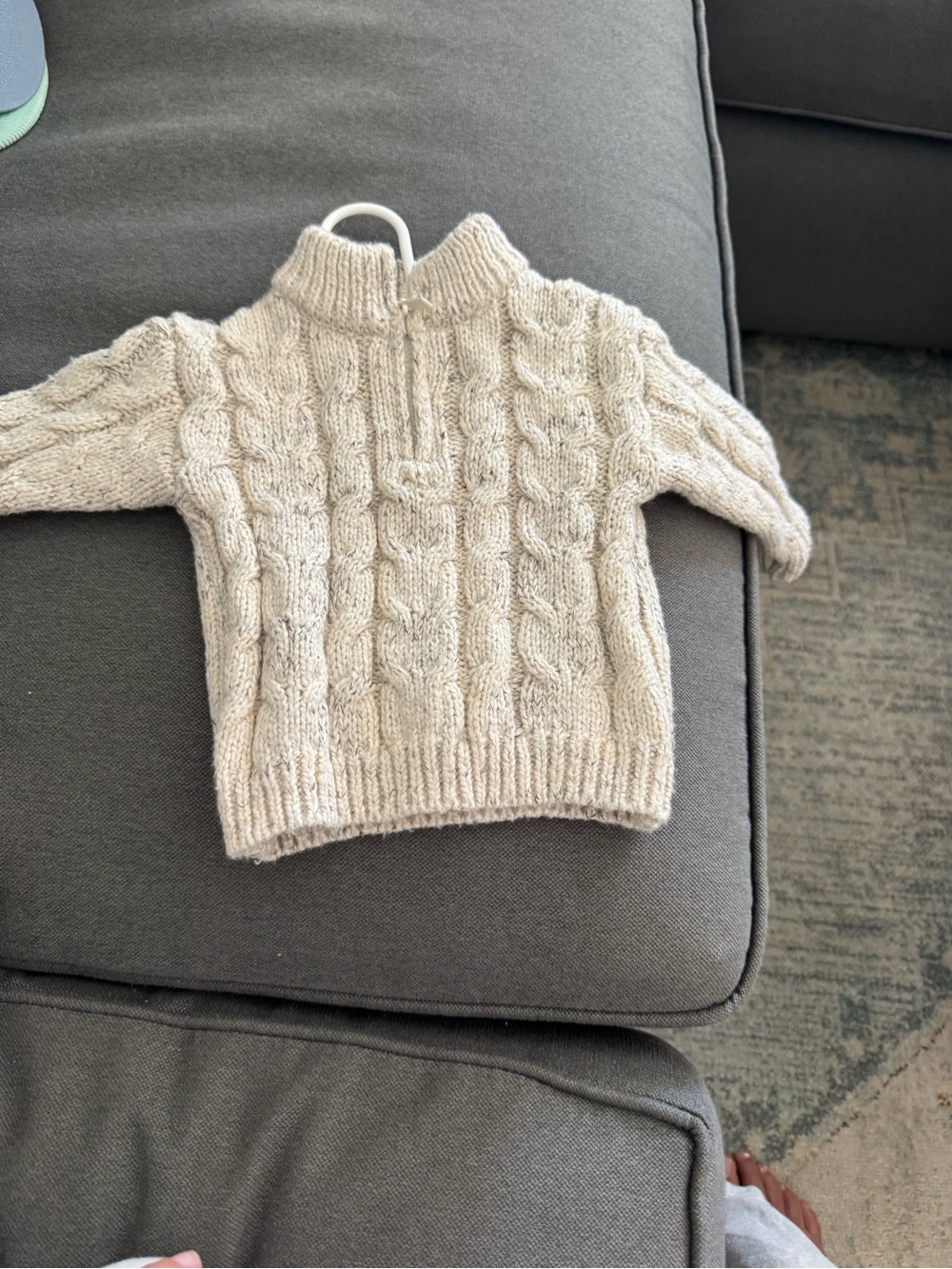 Primark Cream Knit Half-Zip Sweater